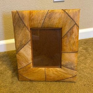 Palacek handmade woven 5x7 picture frame with stitching
